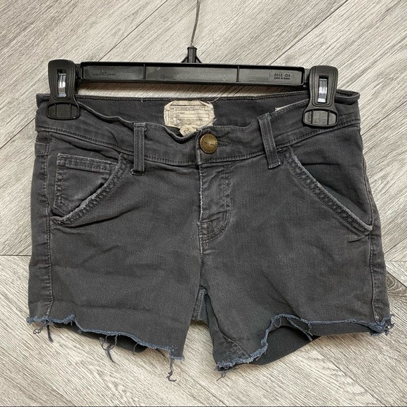 Current/Elliott | Denim Cut Off Shorts Ink Grey 25 - Picture 2 of 5